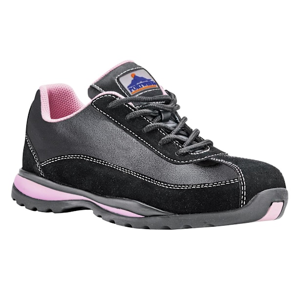 Portwest Dam/Dam Steelite Lädersäkerhetsskor 3 UK Bl Black/Pink 3 UK