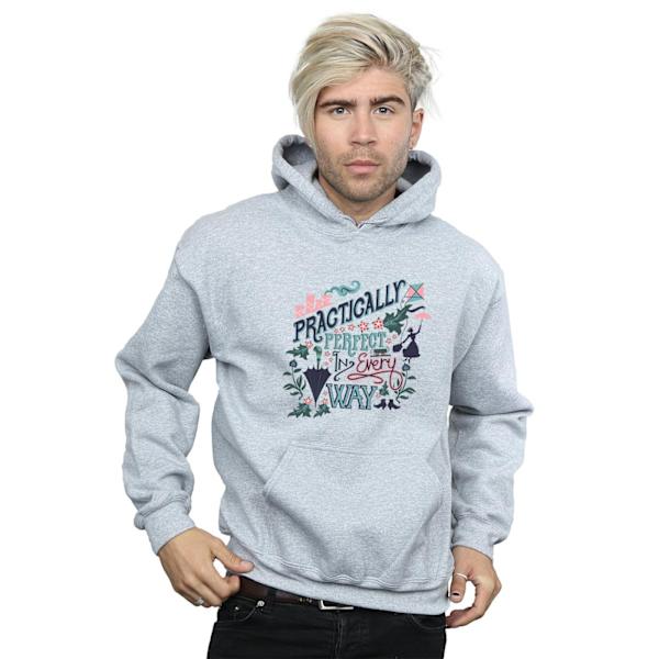 Disney Herr Mary Poppins Praktiskt Hoodie M Sports Grey Sports Grey M