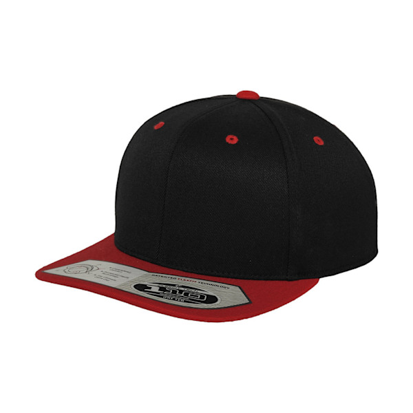 Flexfit Snapback Fitted Baseball Cap One Size Svart/Röd Black/Red One Size
