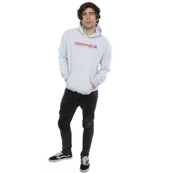 Harry Potter Herr Gryffindor Text Hoodie XL Sports Grey Sports Grey XL