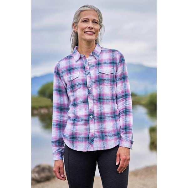 Mountain Warehouse Womens/Ladies Willow Flannel Shirt 8 UK Navy Navy 8 UK