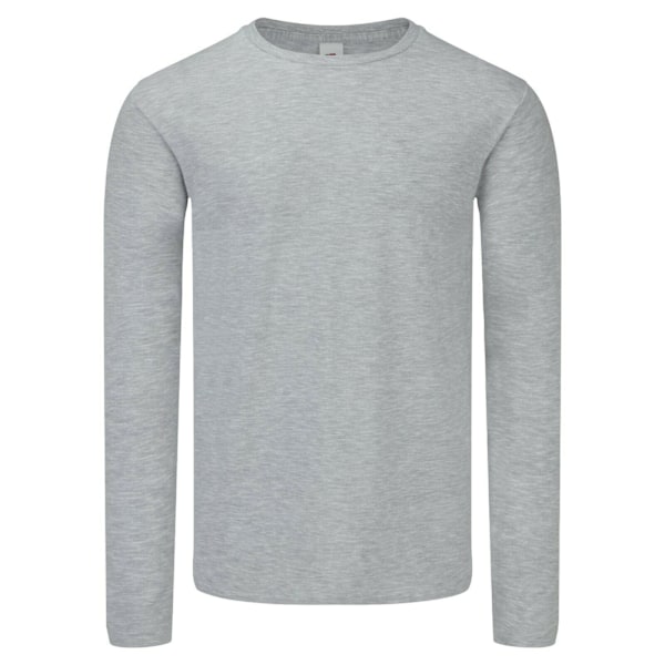 Fruit Of The Loom Mens Iconic 150 Long-Sleeved T-Shirt 4XL Grå Grey Heather 4XL