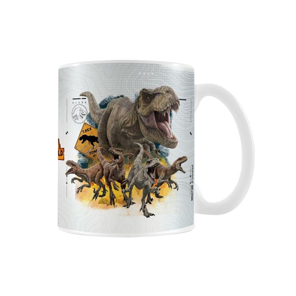 Jurassic World: Dominion T-Rex Mugg En Storlek Vit/Brun/Gul White/Brown/Yellow One Size