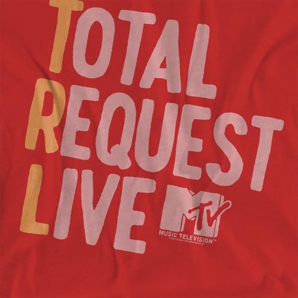 MTV Dam Total Request Live T-shirt M Röd Red M