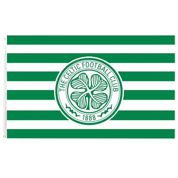 Celtic FC Crest Flag One Size Grön/Vit Green/White One Size