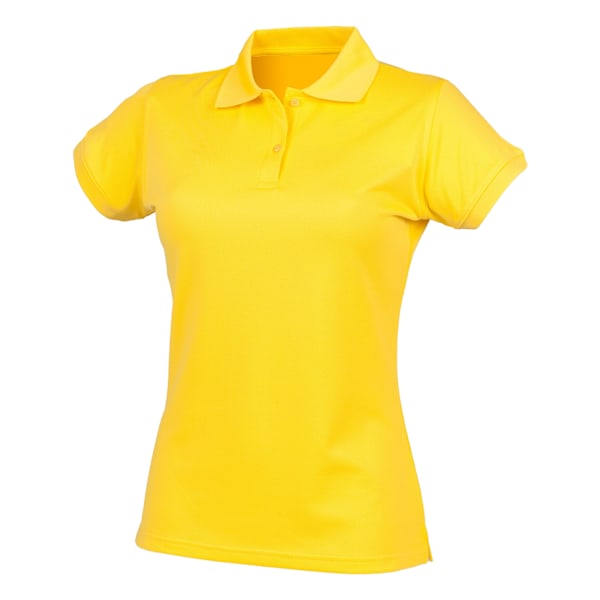 Henbury Dam/Dam Coolplus® Figursydd Pikétröja XS Gul Yellow XS