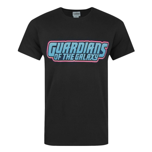 Guardians Of The Galaxy Herr Logotyp T-shirt S Svart Black S
