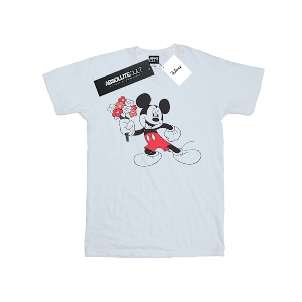 Disney Boys Mickey Mouse Flowers T-Shirt 5-6 år Vit White 5-6 Years