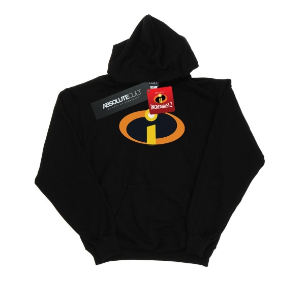 Disney Dam/Kvinnor The Incredibles Kostym Logo Hoodie XL Bla Black XL