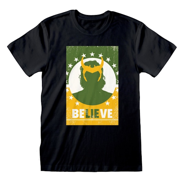 Loki Unisex Vuxen Believe T-Shirt L Svart Black L