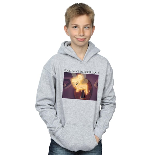 Disney Boys Tinker Bell Follow Me Hoodie 12-13 år Sports Grå Sports Grey 12-13 Years