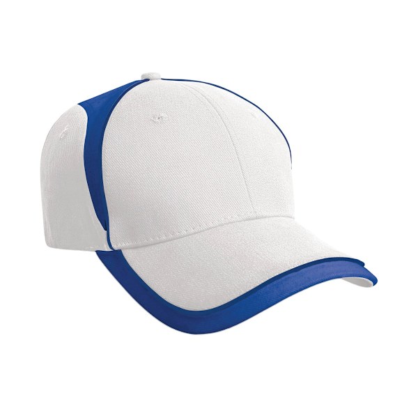 Result Headwear National Baseball Cap One Size Vit/Kunglig Blå White/Royal Blue One Size