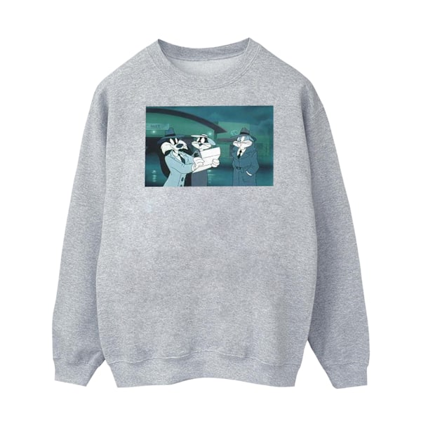 Looney Tunes Dam/Damer Bugs Bunny Sylvester Brev Sweatshirt Sports Grey L