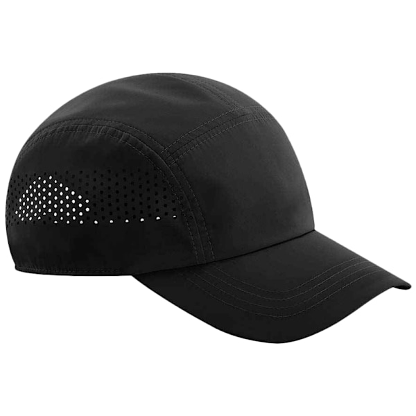 Beechfield Unisex Adult Technical Running Baseball Cap One Size Black One Size