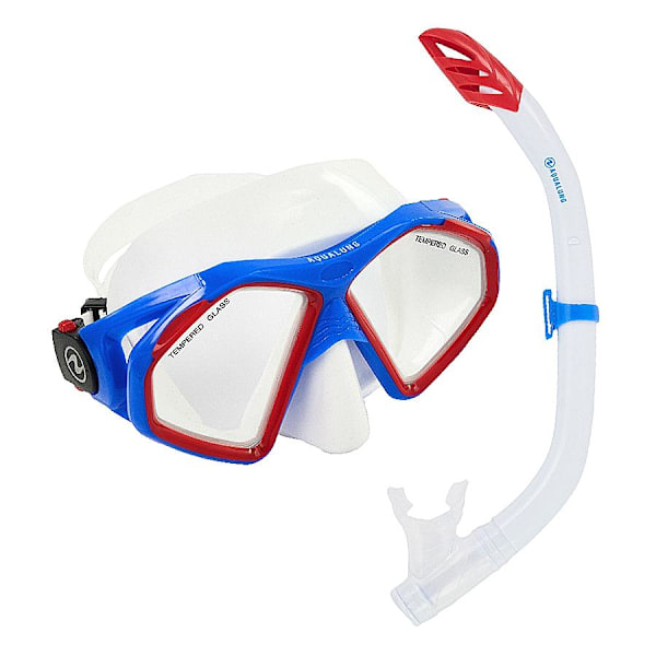 Aquasphere Unisex Hawkeye Mask Och Snorkel En Storlek Vit White/Blue/Red One Size