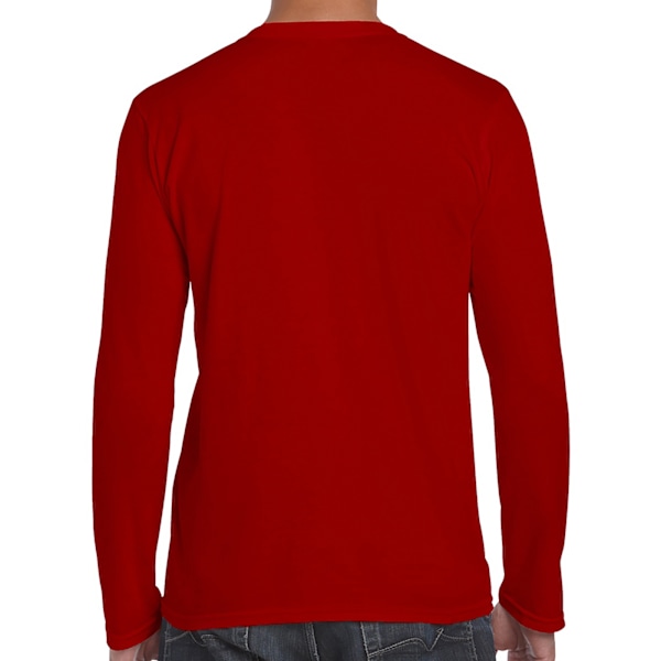 Gildan Soft Style långärmad T-shirt för män (5-pack) L Röd Red L