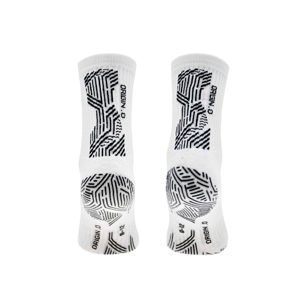 Precision Barn/Kids Origin.0 Greppat Anti-Halk Sportstrumpa White/Black 3 UK-5 UK