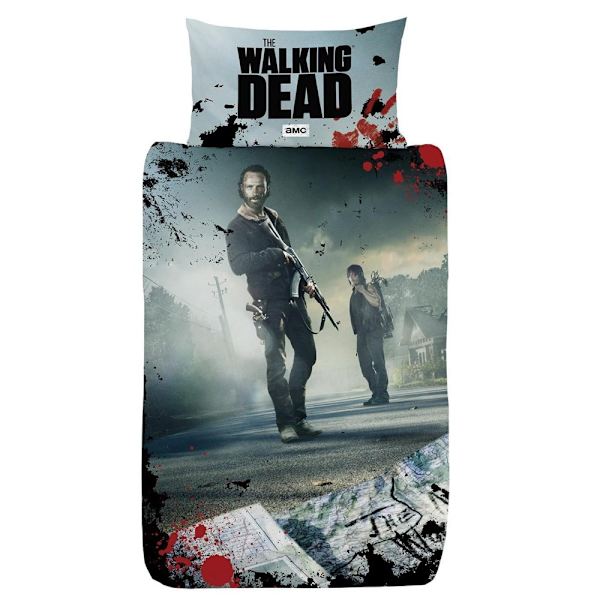 The Walking Dead Rick & Daryl Vändbart Påslakanset Enkelt Multi Multicoloured Single
