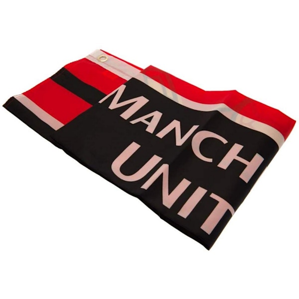 Manchester United FC Ordmärke Vapen Flagga En Storlek Röd/Gul/Svart Red/Yellow/Black One Size