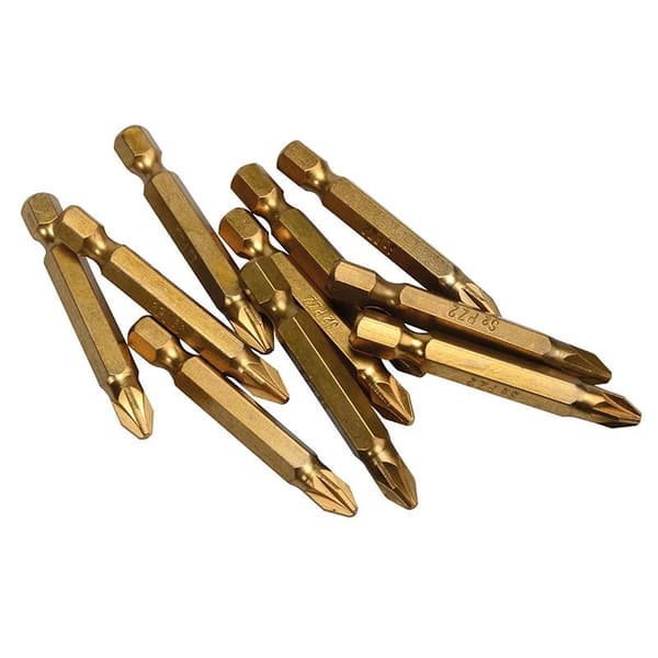 Bluespot Tools Titanskiktade Skruvmejselbitar Pz2 X 50mm (förp Multi Colour One Size