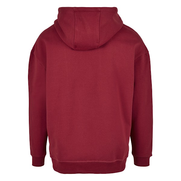Build Your Brand Basic Oversized Hoodie för män S Charcoal Charcoal S