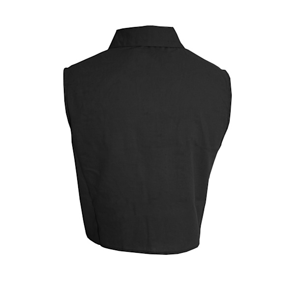 Brave Soul Dam/Kvinnor Elizabeth Knyt Framtill Korta Skjorta XS Svart Black XS