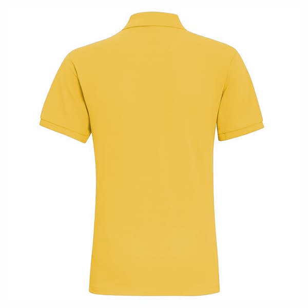 Asquith & Fox Herr Enfärgad Kortärmad Pikétröja L Senapsgul Mustard L