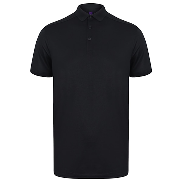 Henbury Stretch Polotröja för Herr 3XL Marinblå Navy 3XL