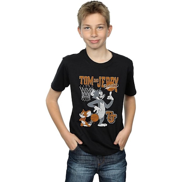 Tom och Jerry Boys Absolute Cult Basketboll T-shirt 12-13 år Black 12-13 Years