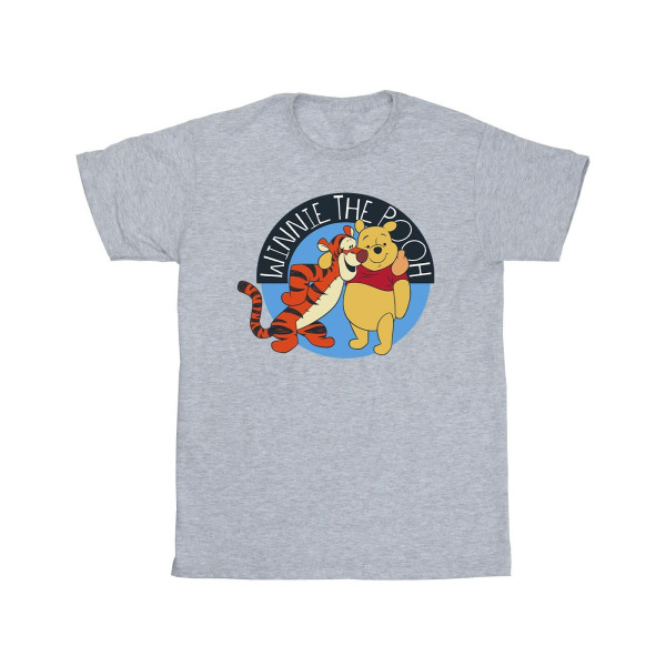 Disney Herr Nalle Puh Med Tigger T-shirt L Sports Grå Sports Grey L