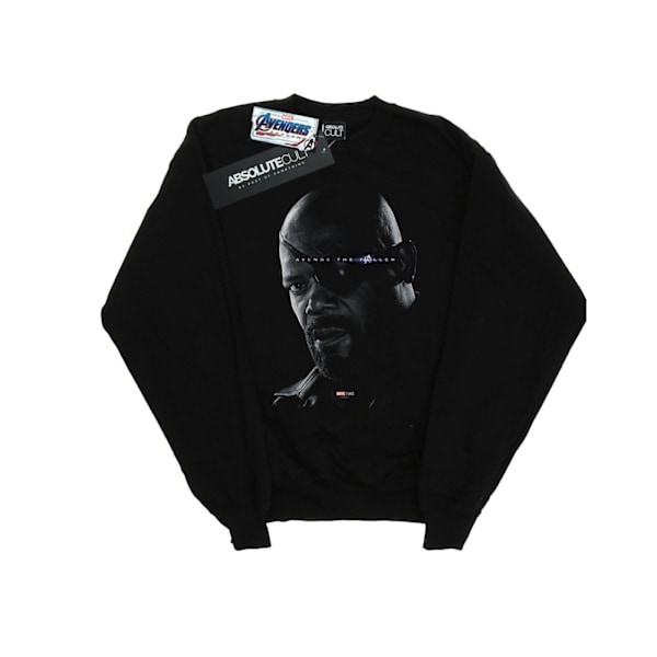 Marvel Mens Avengers Endgame Avenge The Fallen Nick Fury Tröja Black XXL