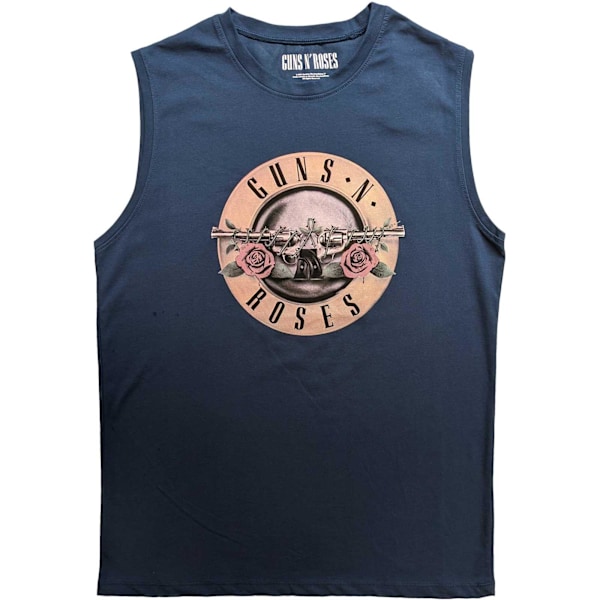 Guns N Roses Unisex Vuxen Klassisk Logotyp Bomull Linne XXL Denim Denim Blue XXL