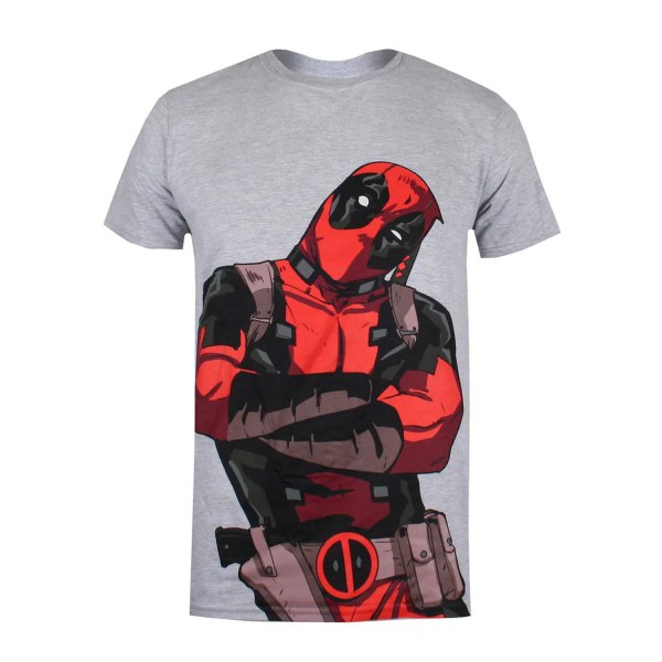 Deadpool Talking T-Shirt för män M Grå Marl Grey Marl M