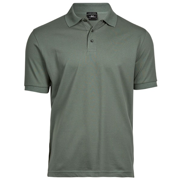 Tee Jays Herr Luxury Stretch Kortärmad Polotröja XL Leaf Gr Leaf Green XL