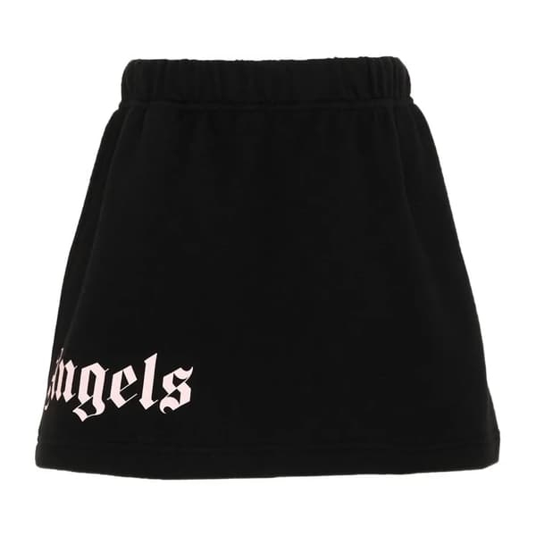 Palm Angels Flickor Klassisk Oversized Logotyp Minikjol 8 År Svart Black 8 Years