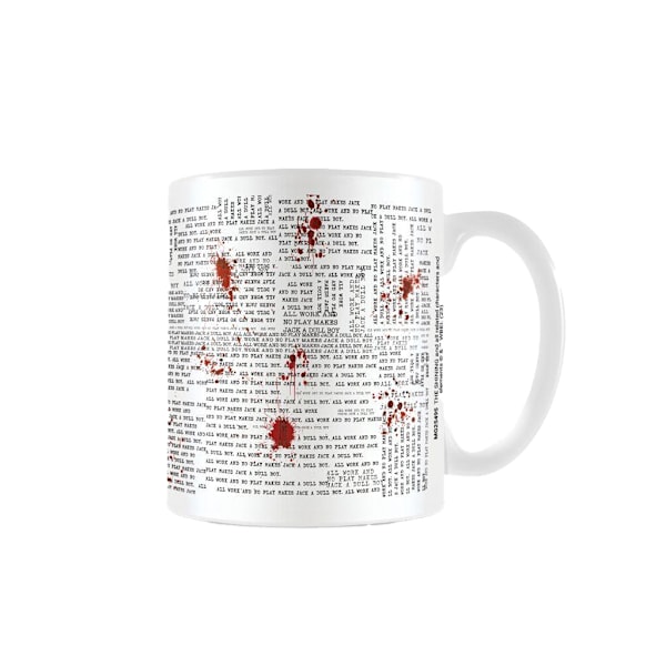 The Shining All Work And No Play Mug En Storlek Vit/Svart/Röd White/Black/Red One Size