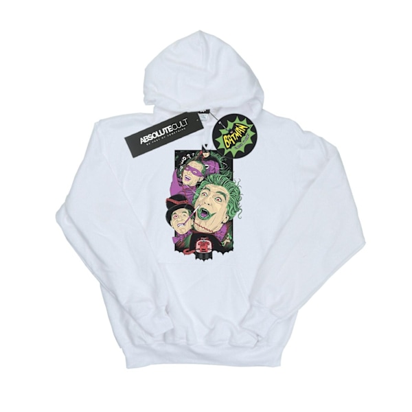 DC Comics Herr Batman TV-serie Rogues Gallery Hoodie M Vit White M