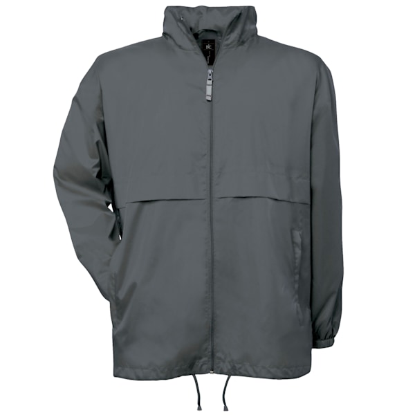 B&C Herr Air Lätt Vindtät, Duschskyddad & Vattenavvisande Dark Grey 2XL