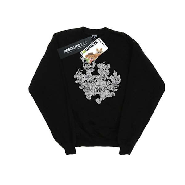 Disney Mens The Muppets Muppet Babies Mono Group Sweatshirt XL Black XL