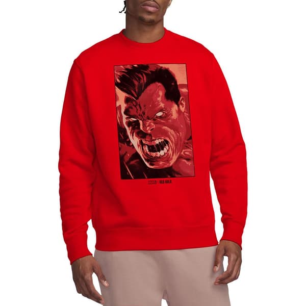 Marvel Unisex Vuxen Red Hulk Roar Sweatshirt S Röd Red S