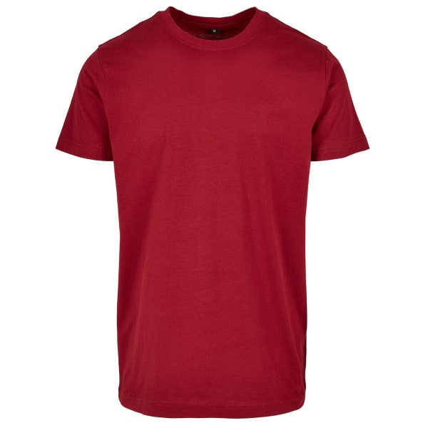 Bygg ditt varumärke Basic T-shirt med rund hals för män XXL Burgundy Burgundy XXL