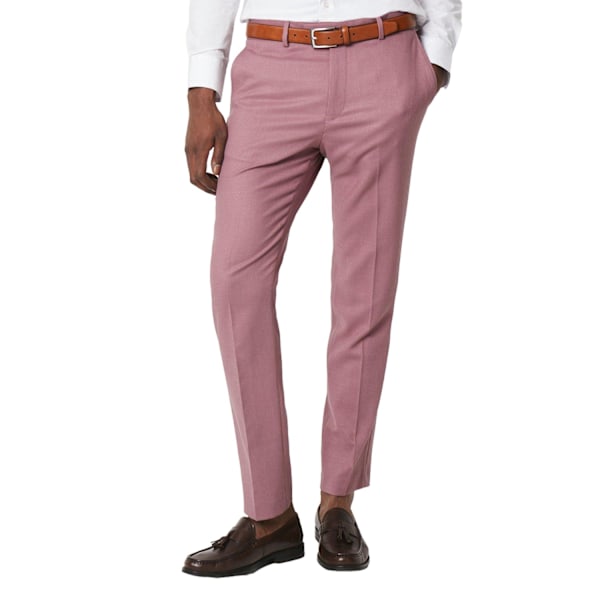 Burton Herr Textured Slim Tailored Kostymbyxor 28R Rose Rose 28R