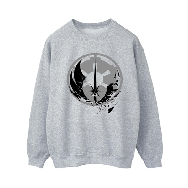 Star Wars Dam/Damer Obi-Wan Kenobi Fractured Logos Sweatshirt Sports Grey L