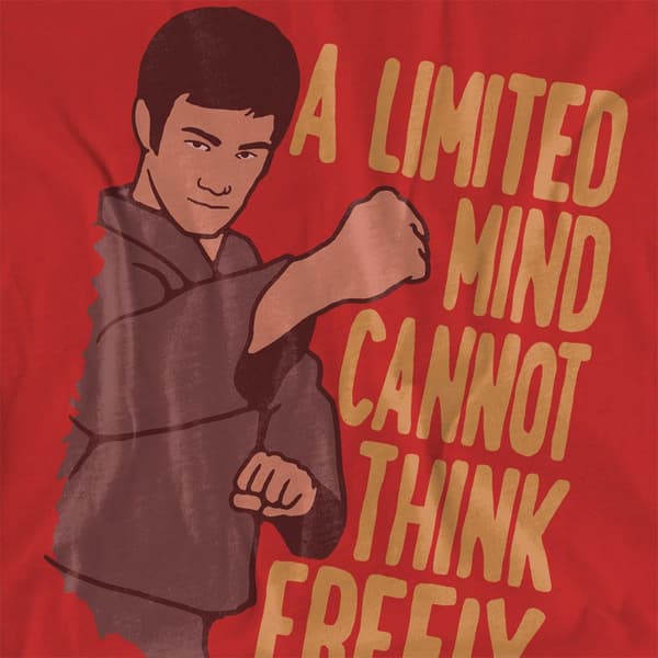 Bruce Lee Dam/Dam The Thinker T-Shirt S Röd Red S