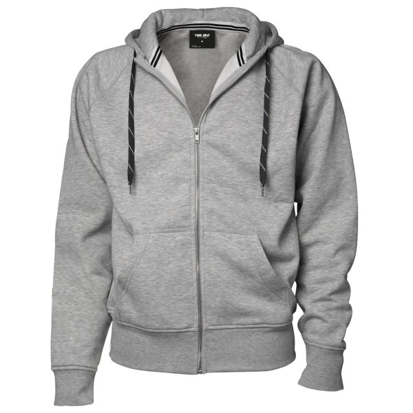 Tee Jays Herr Full Zip Hooded Sweatshirt 3XL Mörkgrå Dark Grey 3XL