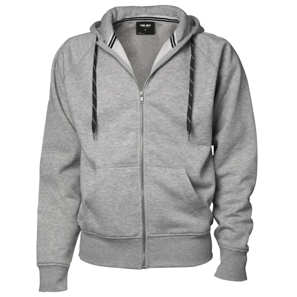 Tee Jays Mens Full Zip Hooded Sweatshirt L Dark Grey Dark Grey L