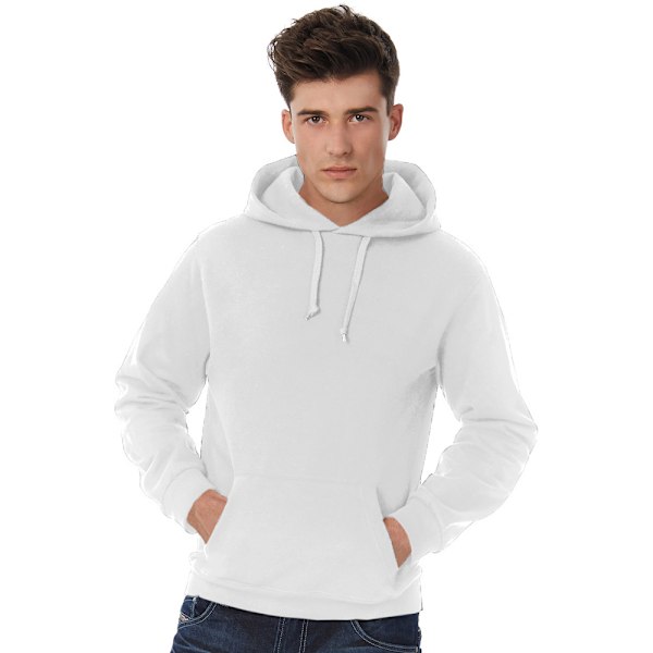 B&C Unisex Vuxen Tröja med Huva/Hoodie 4XL Vit White 4XL