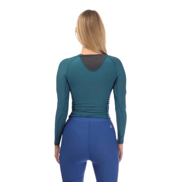 Skins Dam Series-3 Logo Långärmad Topp S Teal Teal S