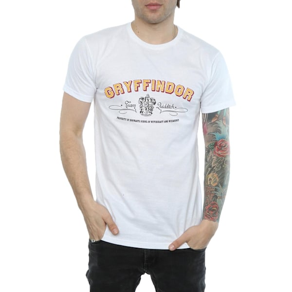 Harry Potter Herr Gryffindor Team Quidditch T-shirt XL Vit White XL