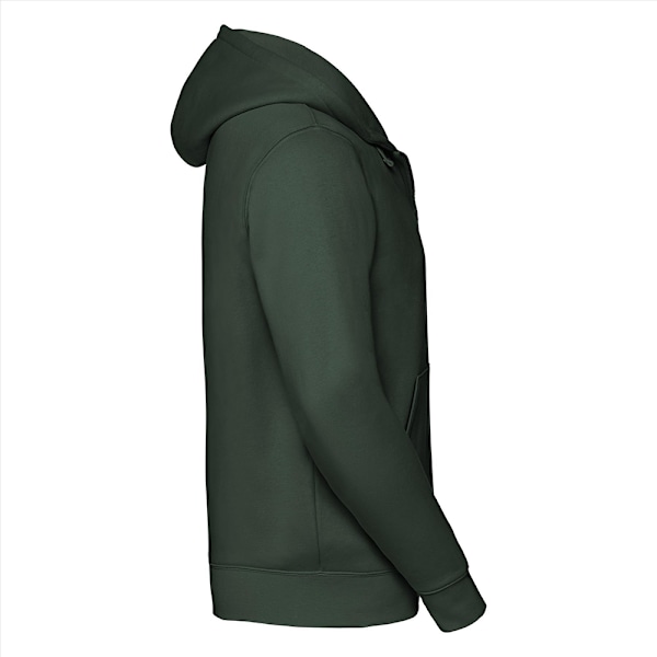 Russell Herr Authentic Full Zip Hooded Sweatshirt / Hoodie XS B Bottle Green XS